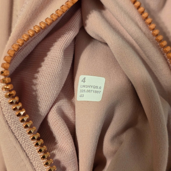 Nwt Lululemon Define Cropped Jacket Pink Haze / Rose Gold Pink Zip-Up Jacket 4 - Picture 6 of 9